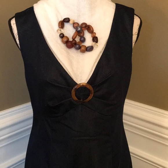 Blue jean style dress with high back.  Retro style - Picture 7 of 7